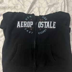 Aeropostale Black Hoodie with Drawstring